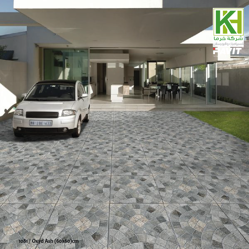 Picture of Indian Rustic matt procelain tile 60x60cm Oxyd Ash